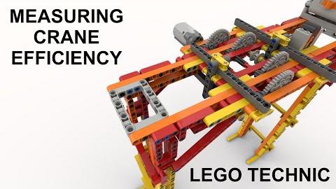 How to measure a Lego Technic Crane's Efficiency. The results surprised me!