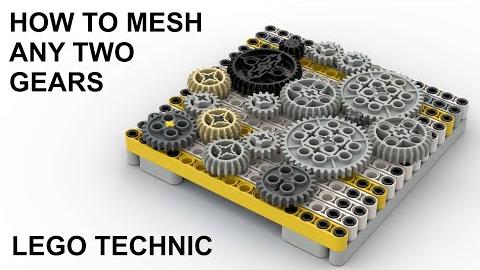 How to mesh any two Lego gears on a regular grid!