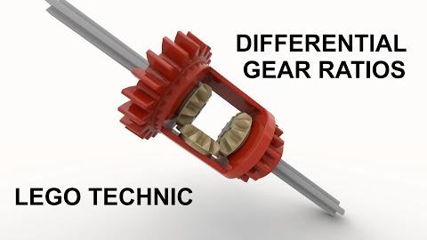 How to use a Lego Technic differential for creating prime gear ratios for MOCs. Part 1