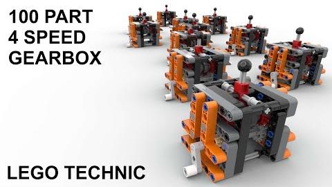 Lego Technic 100 Part 4 Speed Gearbox