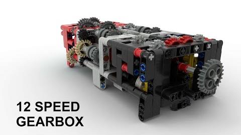 Lego Technic 12 Speed Rotary Gearbox with 3 reverse speeds