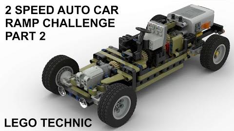 Lego Technic 2 Speed Auto Car Ramp Challenge - Part 2