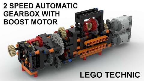 Lego Technic 2 Speed Automatic Gearbox with Booster Motor