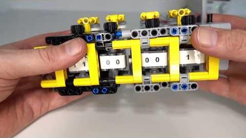 Lego Technic Binary Counting Machine - You have to see this fascinating counting machine
