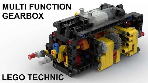 Lego Technic Multi Function Gearbox with Build Instructions