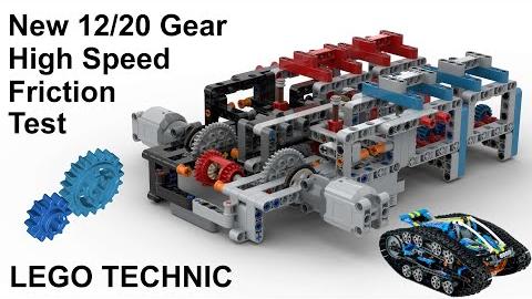 Lego Technic New 12/20 Gear High Speed Friction Test