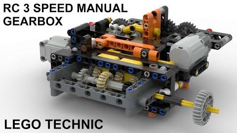 Lego Technic RC 3 Speed Manual Gearbox