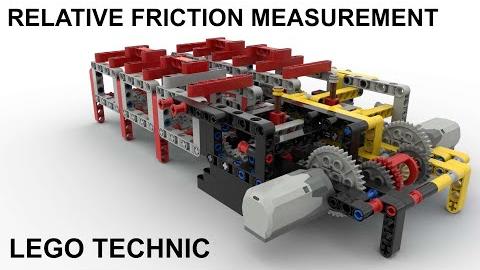 Lego Technic Relative Friction Measurement - who will win?