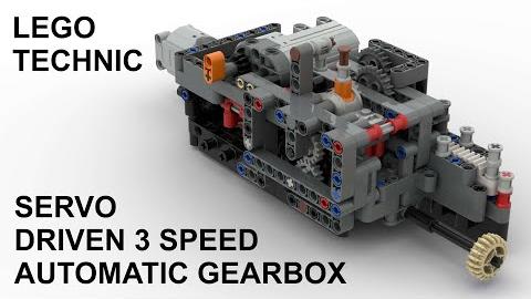 Lego Technic Servo Driven 3 Speed Automatic Gearbox
